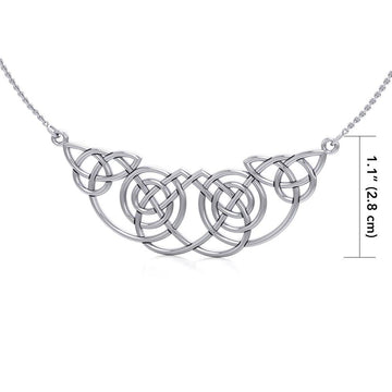 Celtic Knotwork Silver Necklace TN002 - Jewelry
